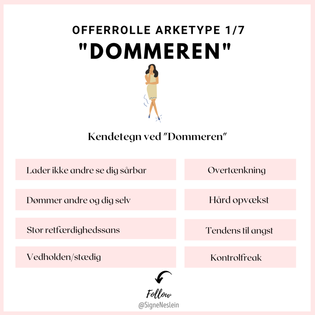 arketype, dommeren, offerrolle